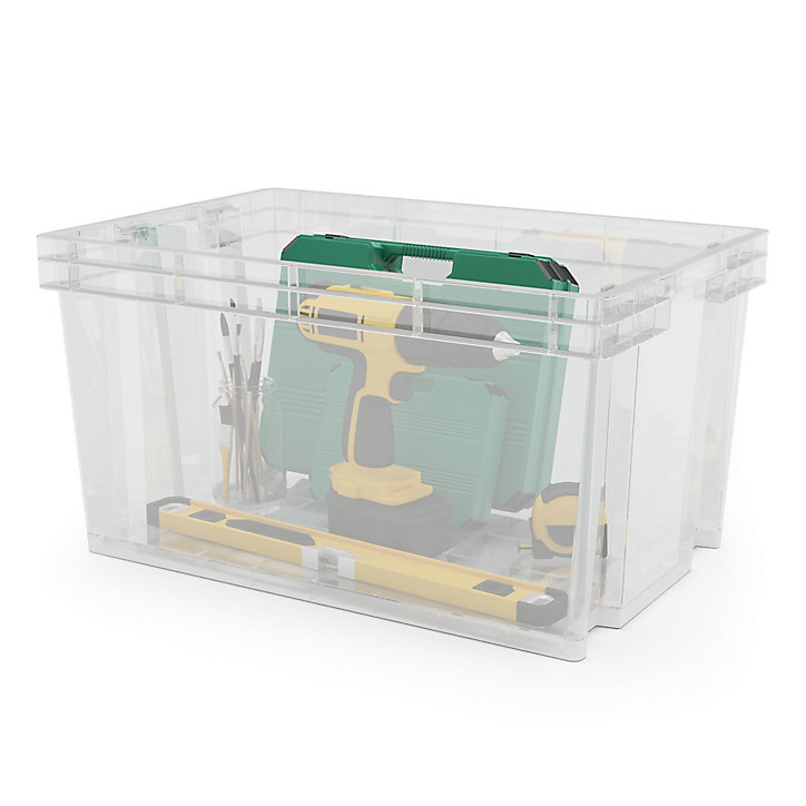 Boîte en plastique Xago transparent 51 L (L)
