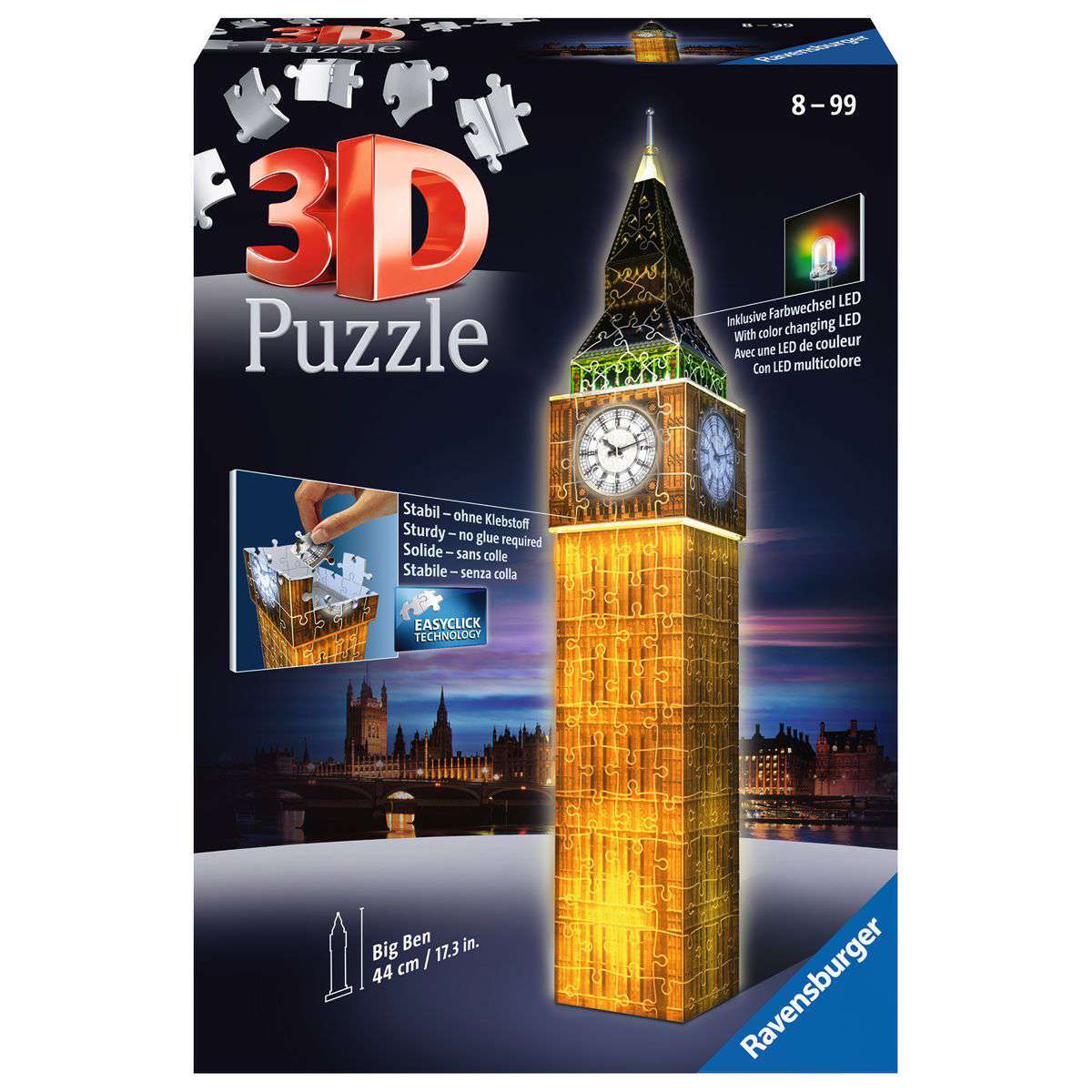 Ravensburger Spiel Big Ben bei Nacht