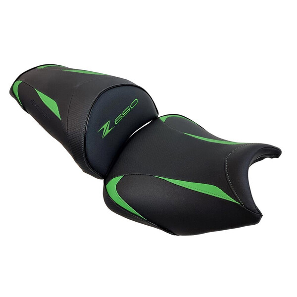 Bagster - Selle Ready Luxe série spéciale Kawasaki Z650 (2020-2023) Noir / Vert