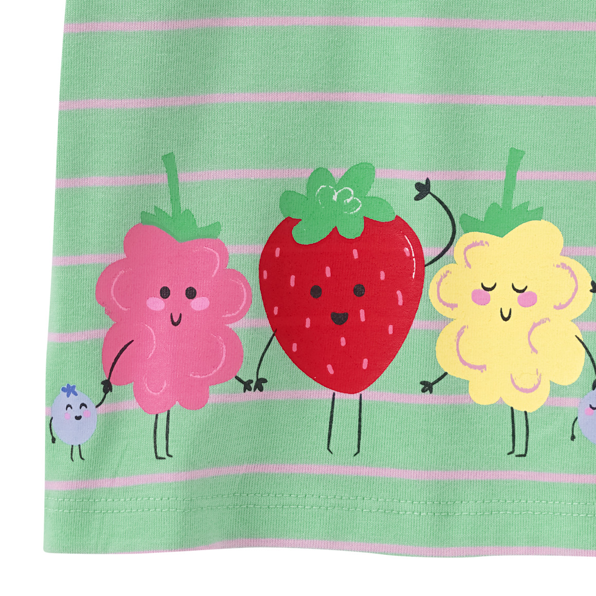 Topomini Baby T-Shirt mit Beeren-Print hellgrün