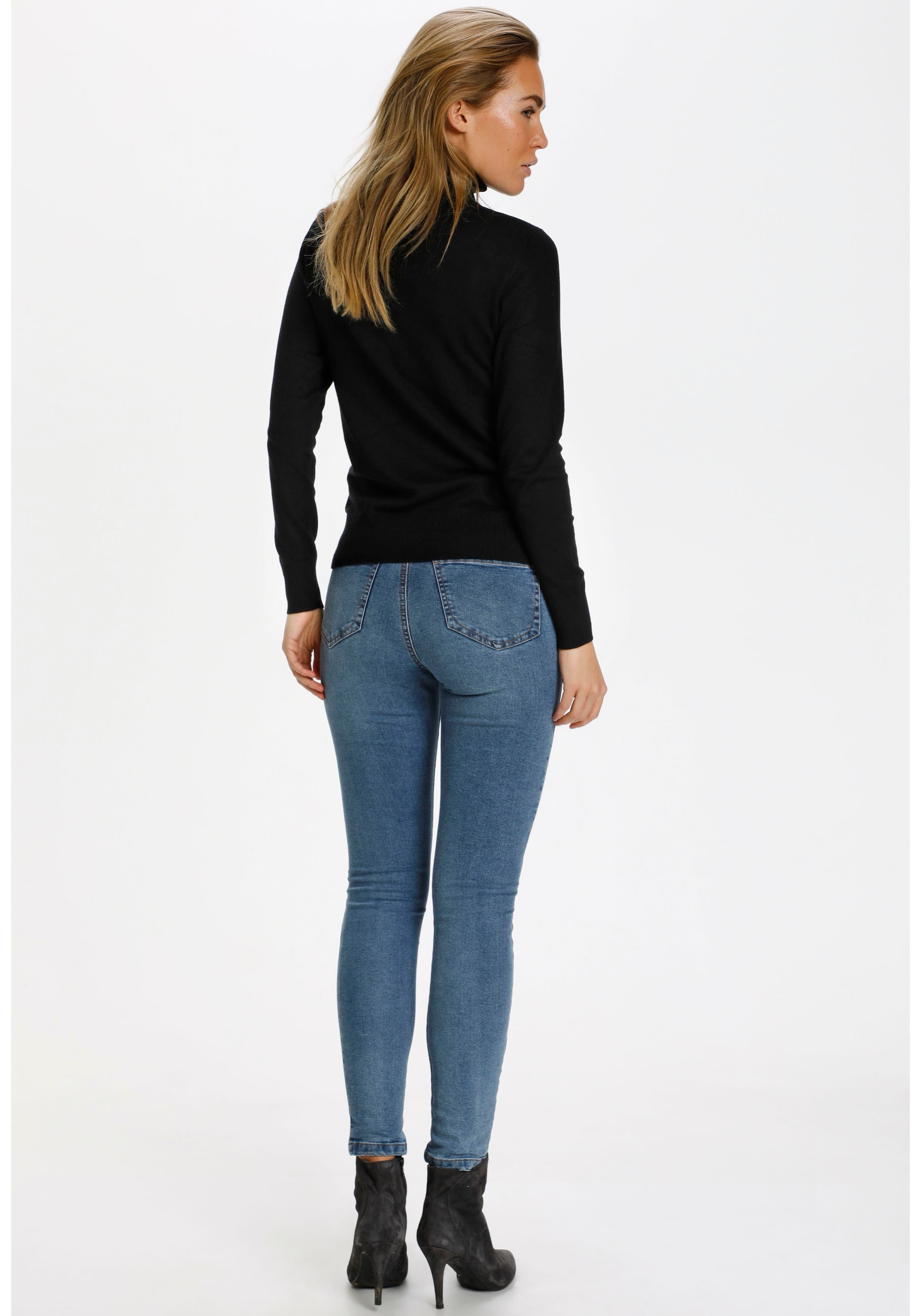 Saint Tropez Rollkragenpullover »J2046, MilaSZ Rollneck«, Feinstrick mit Viskose, Classic fit