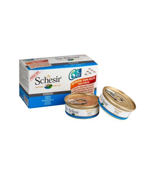 Schesir Kat Mp Blik Gekookt 6x50 g - Kattenvoer