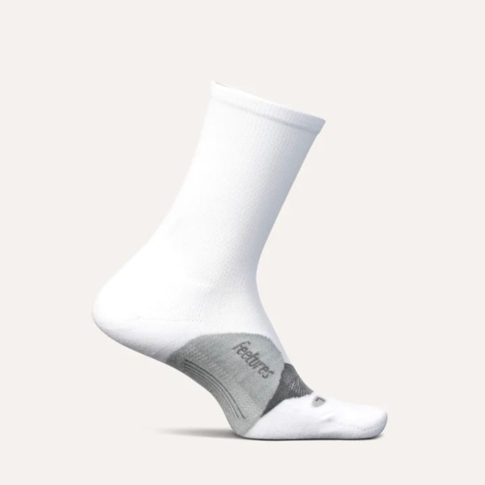 Feetures Unisex Strømper Elite Ultra Light Mini Crew Hvid