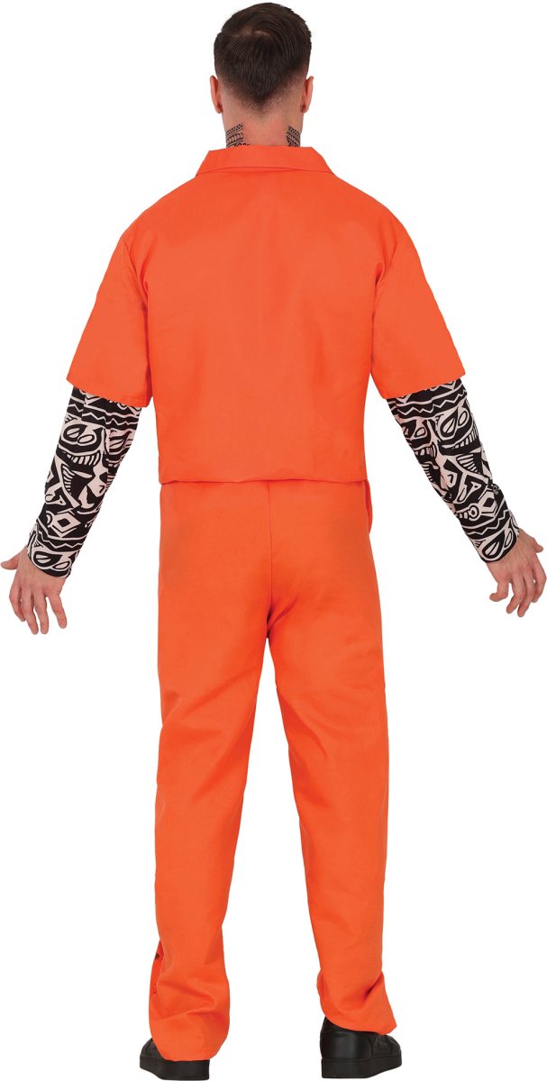Halloween Kostuum Oranje Heren Gevangene