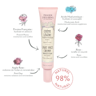 Panier des Sens Radiant Peony Light Face Cream 40ML
