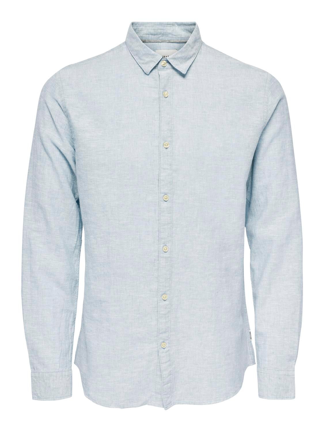 ONSCAIDEN Hemd Cashmere Blue