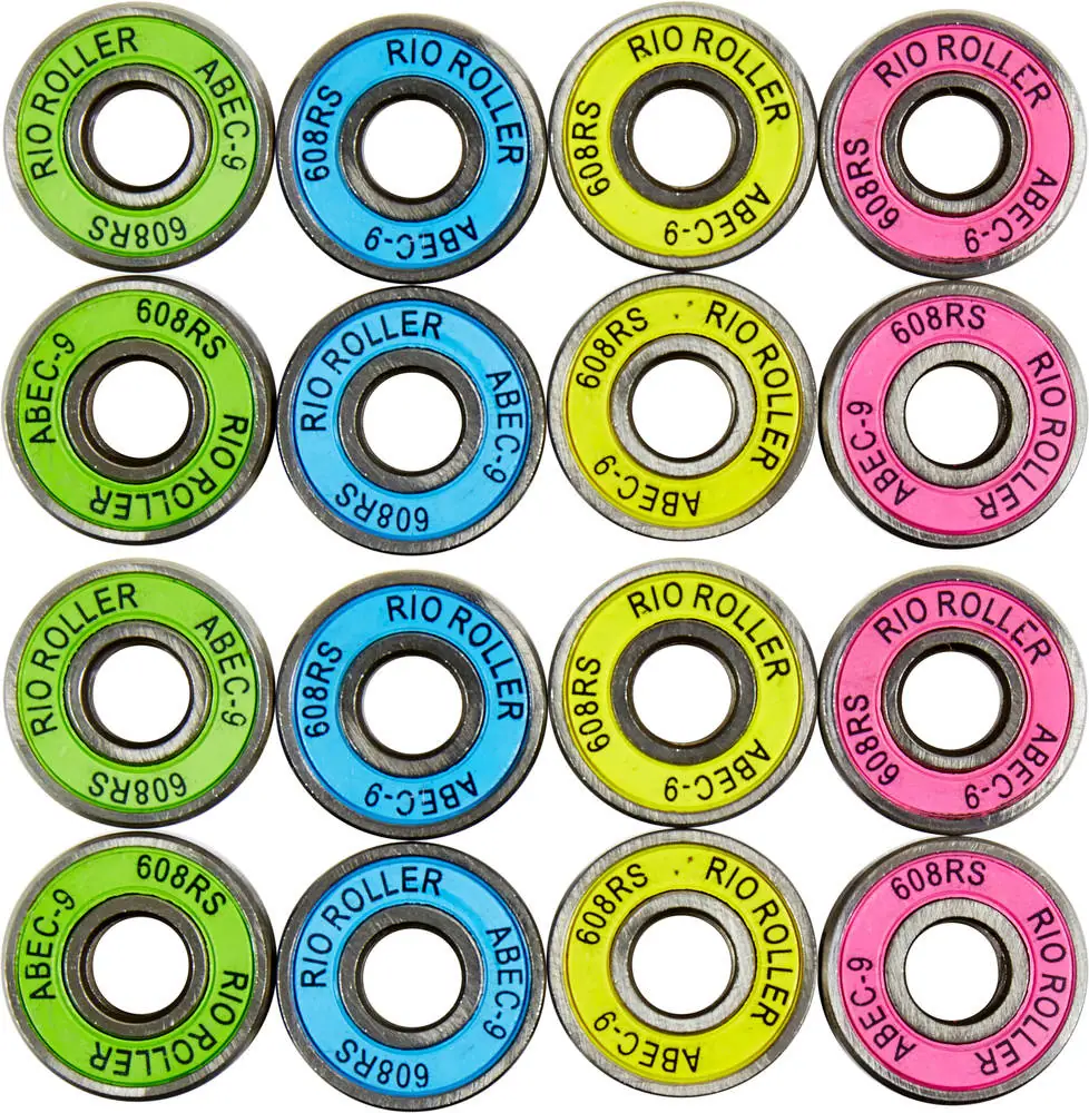 Rio Roller Abec 9 Kuglelejer 16-Pak - Side-By-Side Rulleskøjter