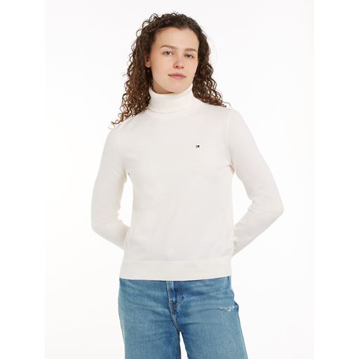 Tommy Hilfiger Jersey Stitch Striktrøje, Ivory Petal, XXL