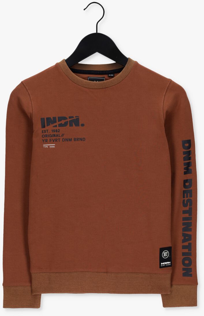 INDIAN BLUE JEANS cognac indian blue jeans trui crewneck indn