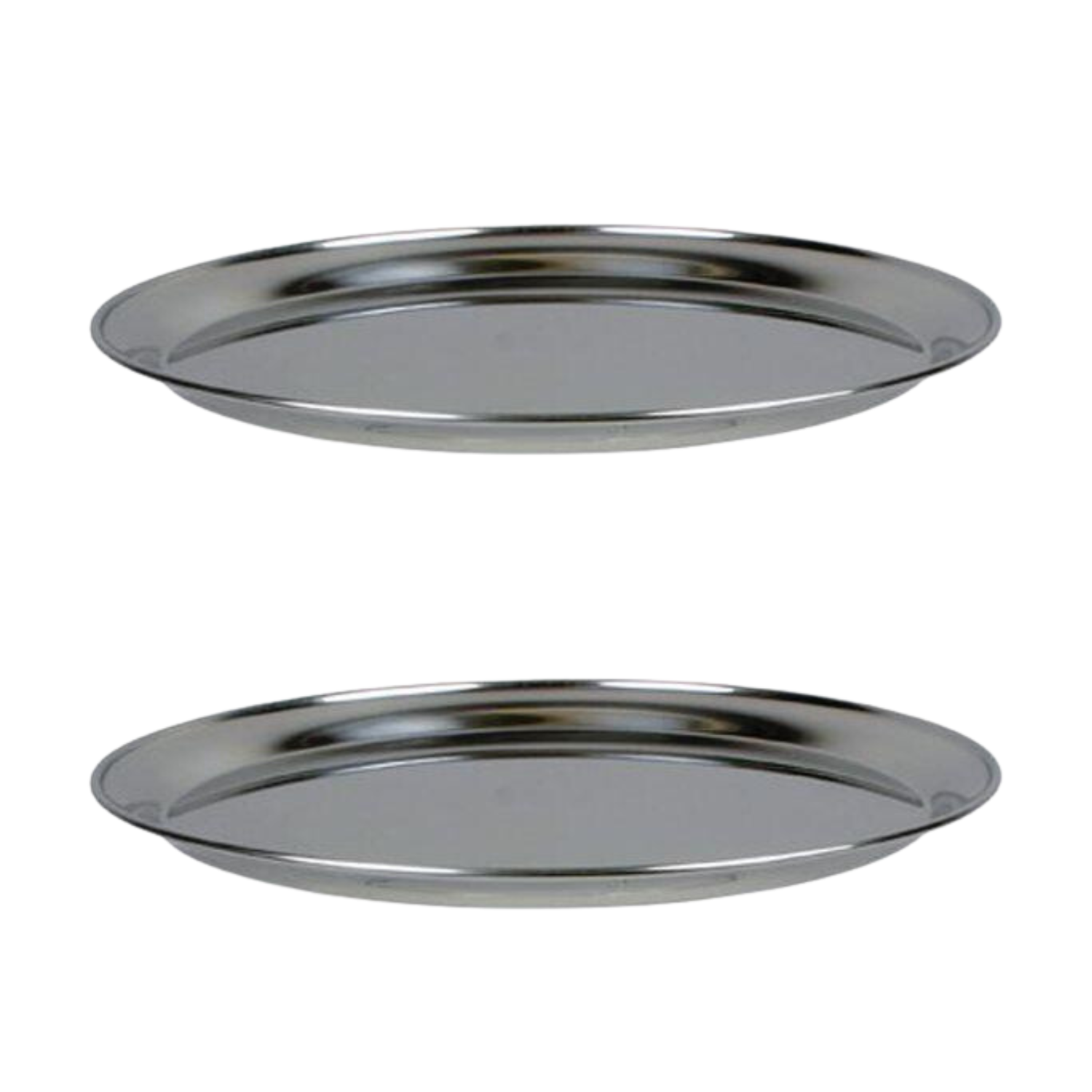 2 plateaux de fruits de mer ø 36 cm et 2 supports inox