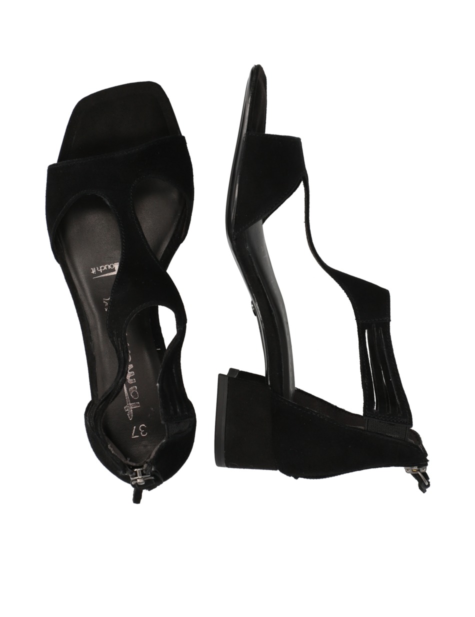 Veloursleder Sandale