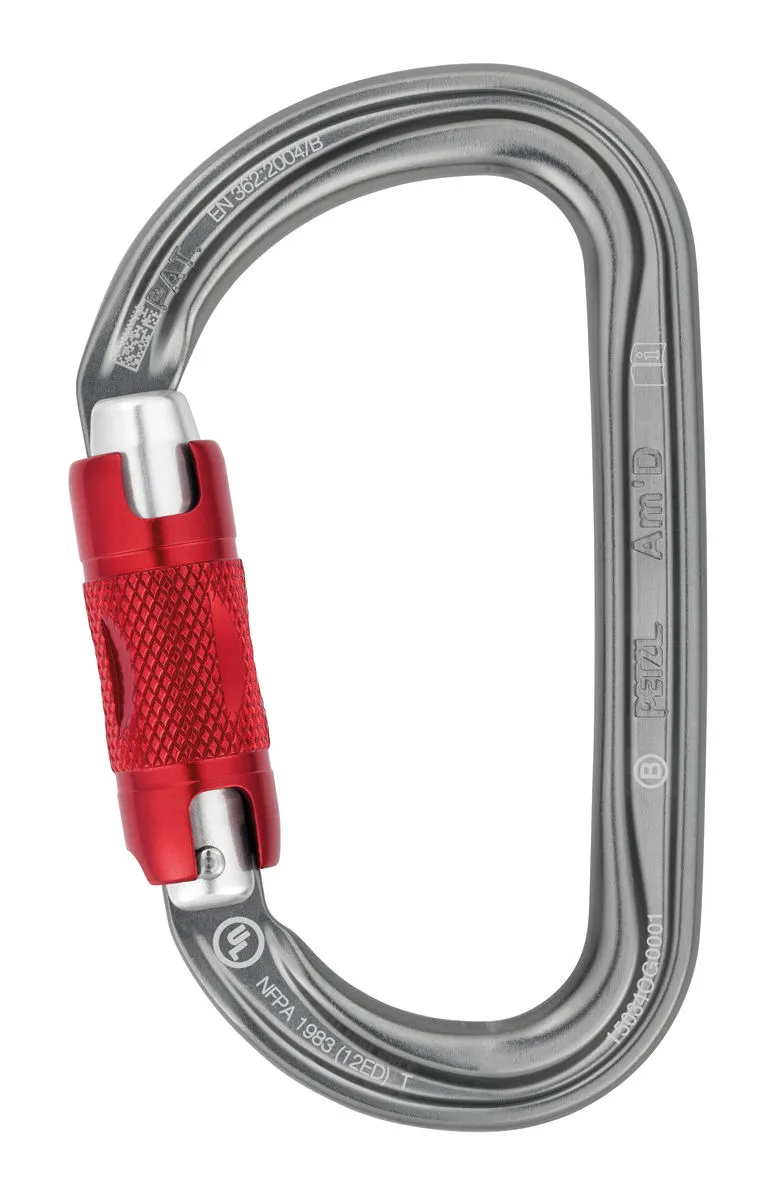 Petzl Am'D TWIST-LOCK Karabiner Red