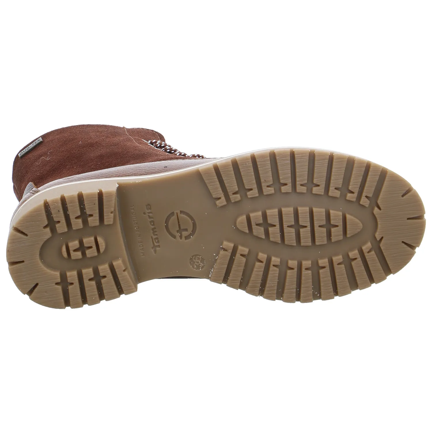 TAMARIS Boot Braun Leder  mit Tex-Membrane