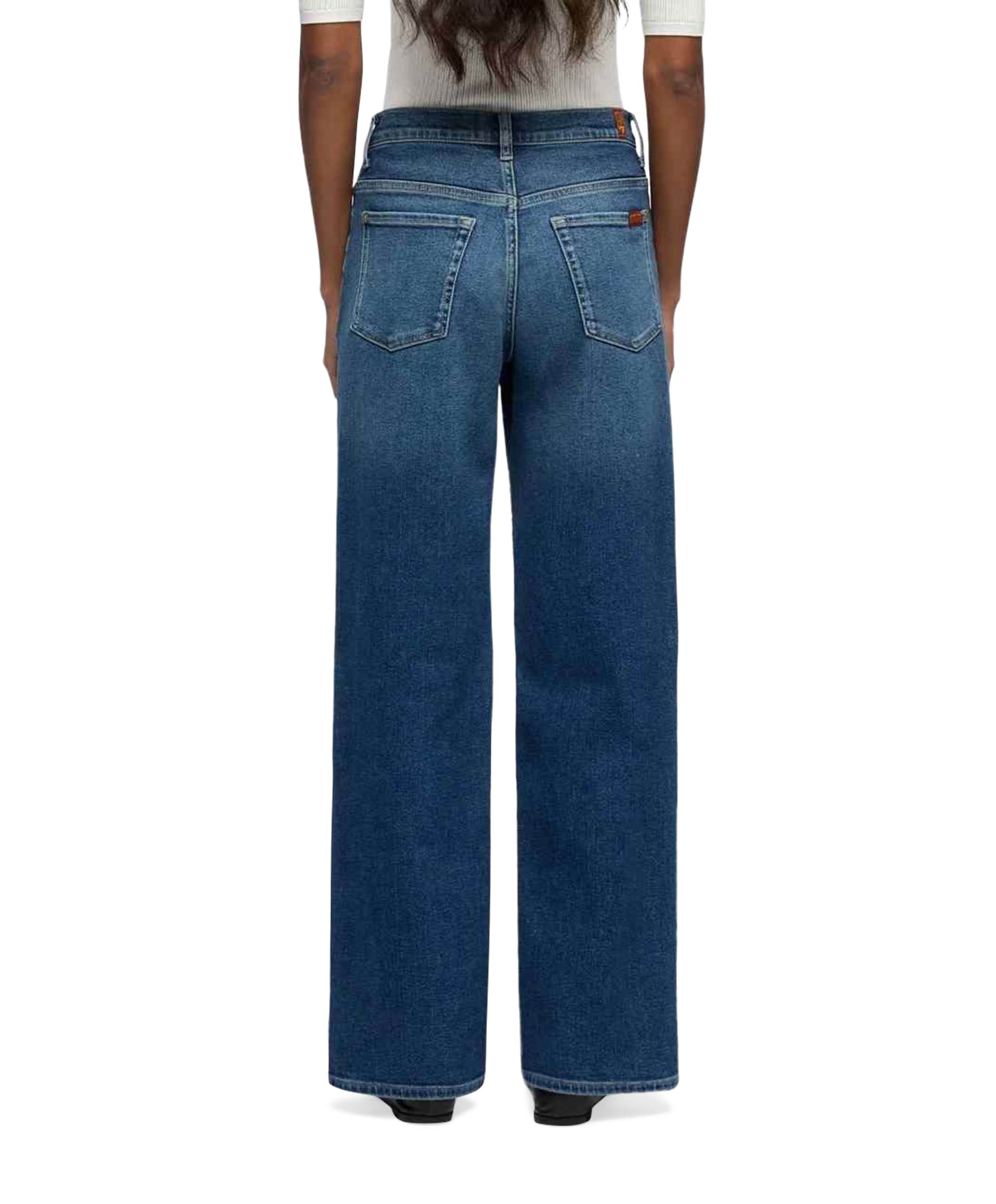 7 For All Mankind Stovepipe Straight dames jeans blauw
