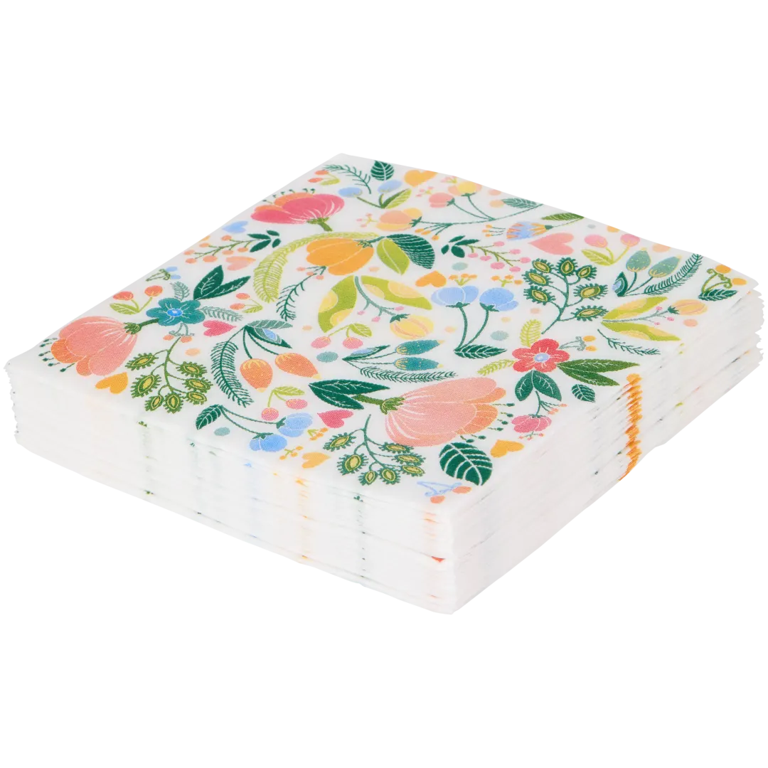 Luxe servetten Lente 20 stuks | diverse varianten