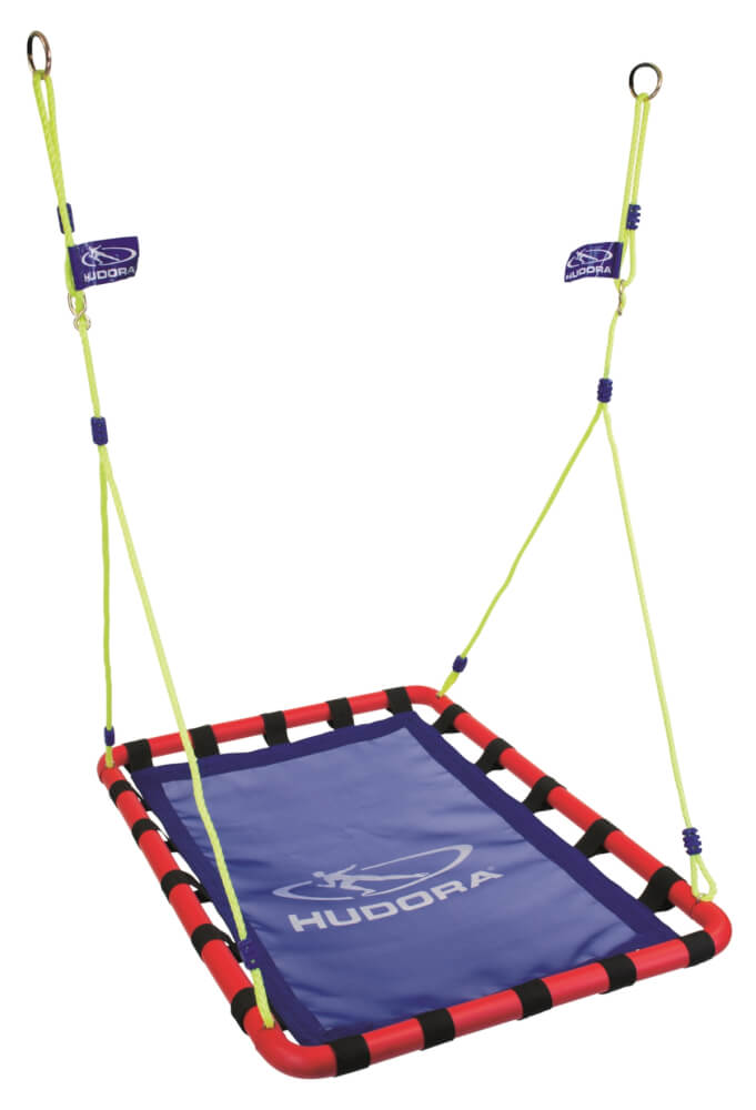 Hudora Nestschaukel Alu Square 120, blau / rot