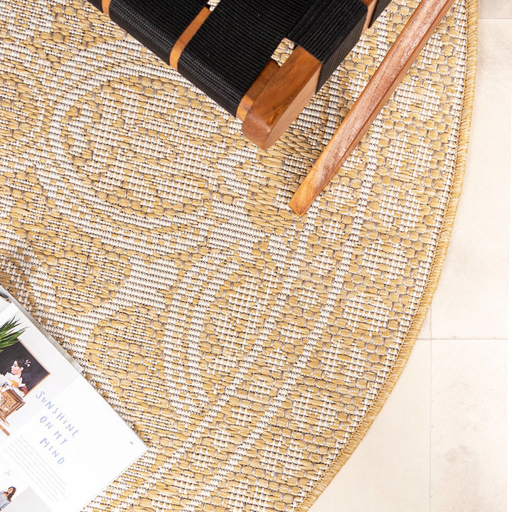 Rond Buitenkleed - Summer Oriental Geel