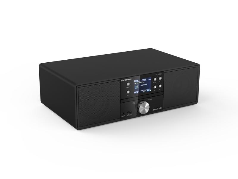Panasonic Micro-HiFi Anlage SC-DM202 Schwarz All-in-One Stereo System mit CD-Player, DAB /FM-Radio und Bluetooth