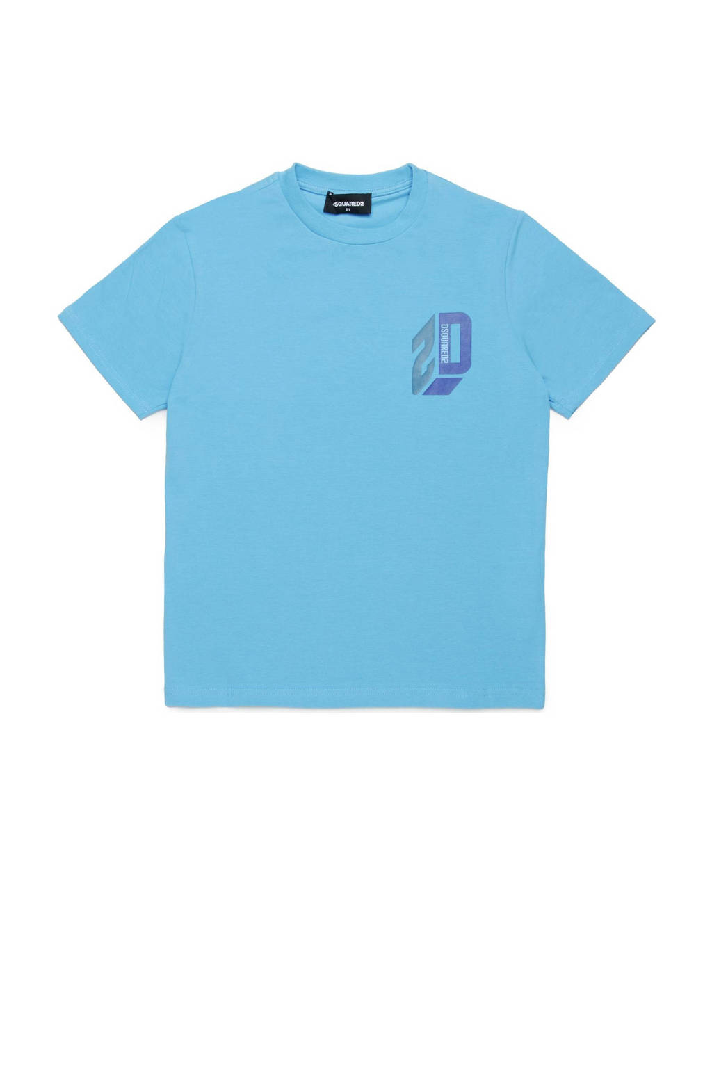 Dsquared2 T-shirt met printopdruk lichtblauw