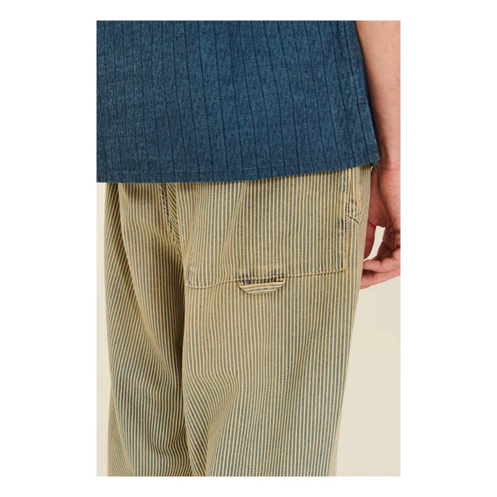YMC Pantalon Alva Skate Rayé | Beige