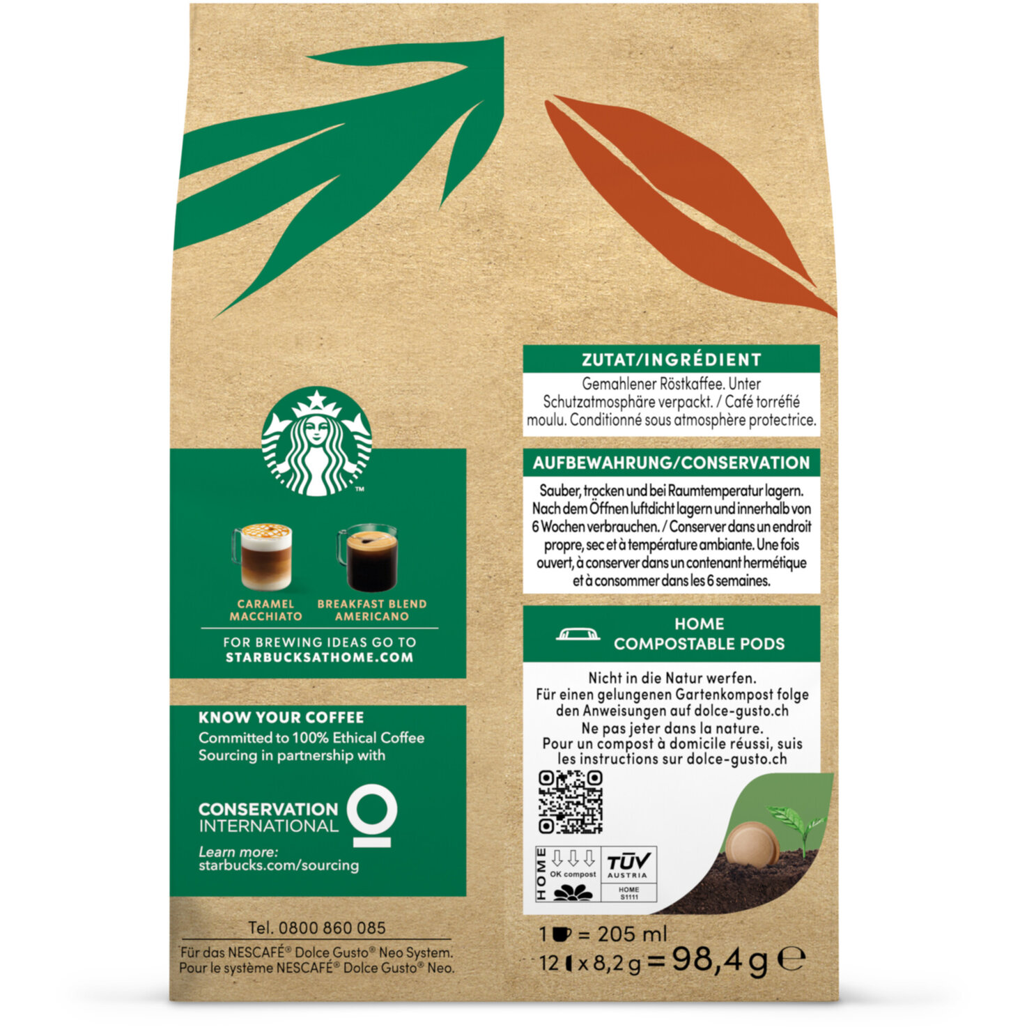 NEO Dolce Gusto Starbucks Americano 12 Pods