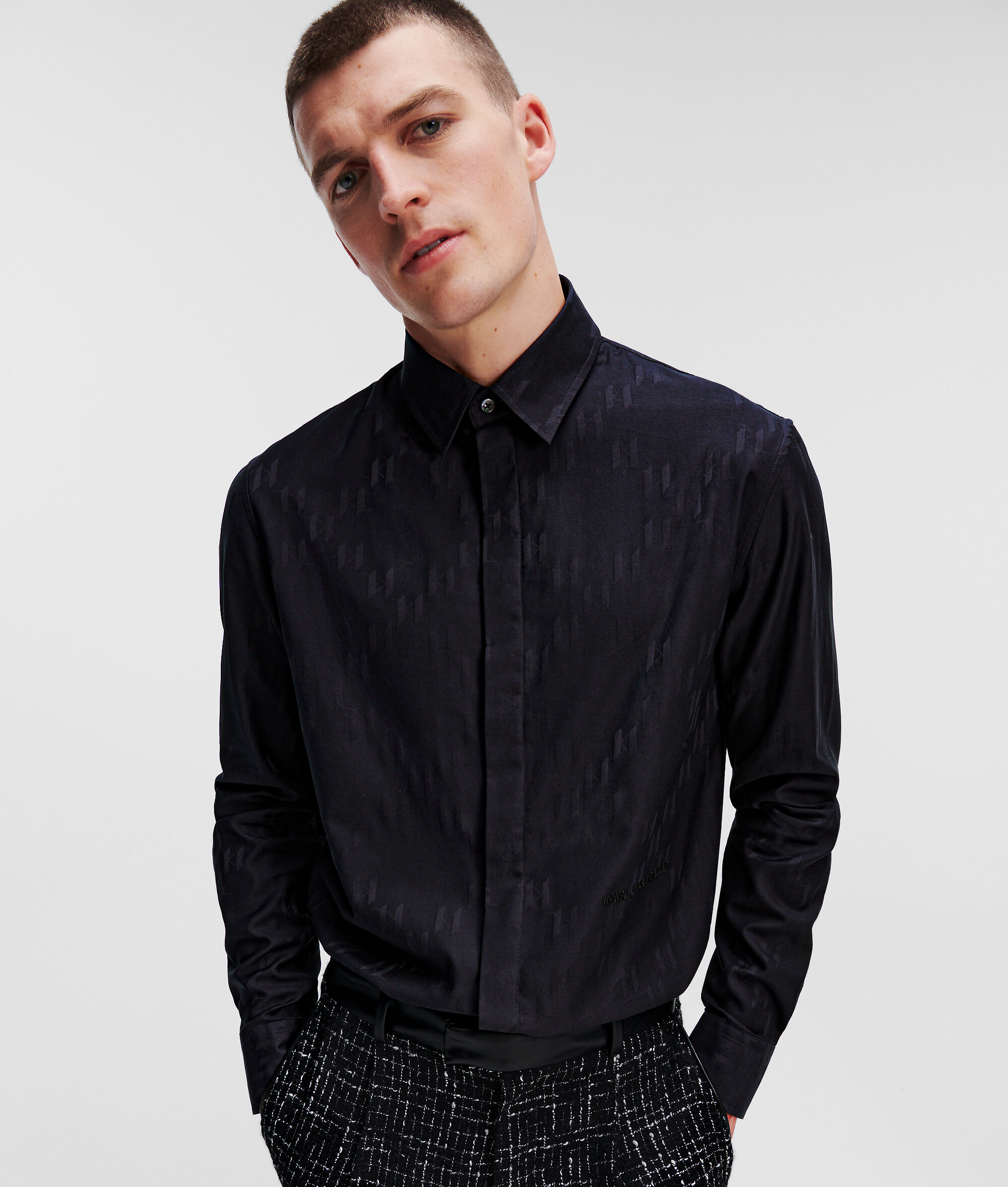 CHEMISE AVEC MOTIF DIAMANT KL MONOGRAM