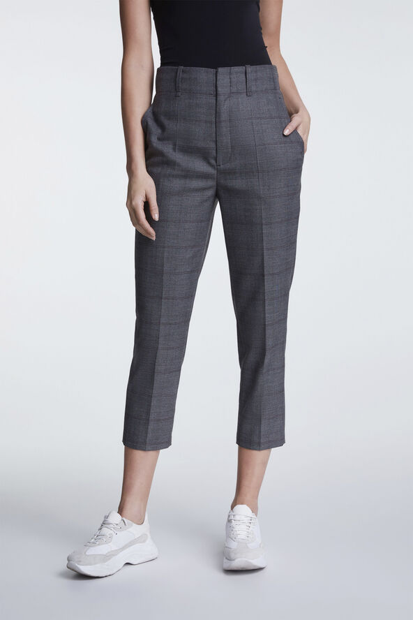 Oui Hose/Pants Grey red