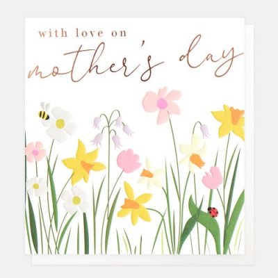 Love On Mother's Day Flowers Card