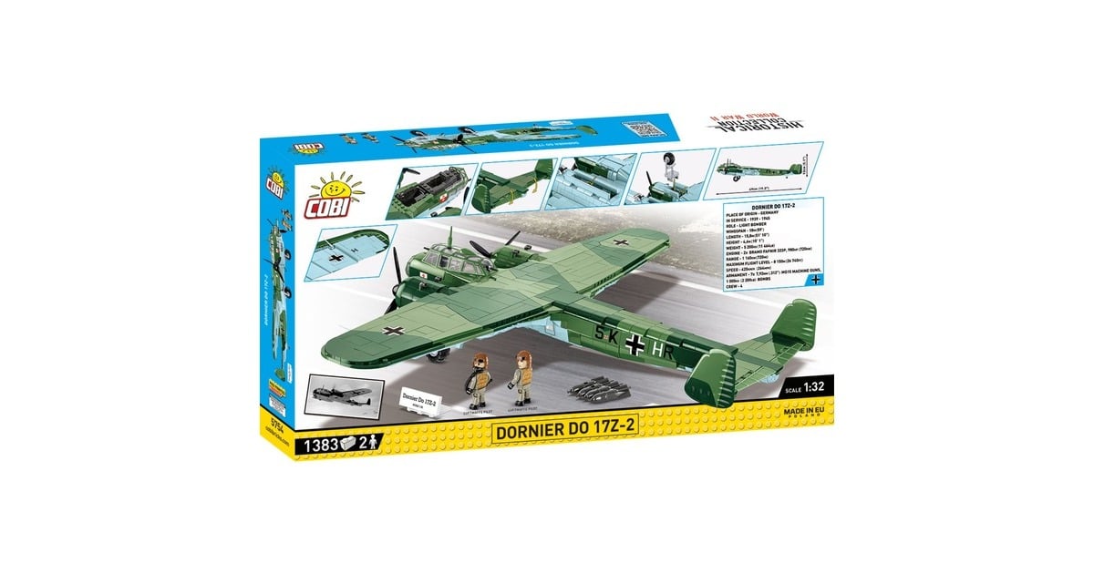 COBIHistorical Collection - Dornier Do 17Z-2 Constructiespeelgoed  (Schaal 1:32)