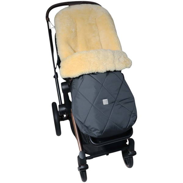 KaiserKaiser   COOSY Lammfell Kinderwagen Fusssack anthracite