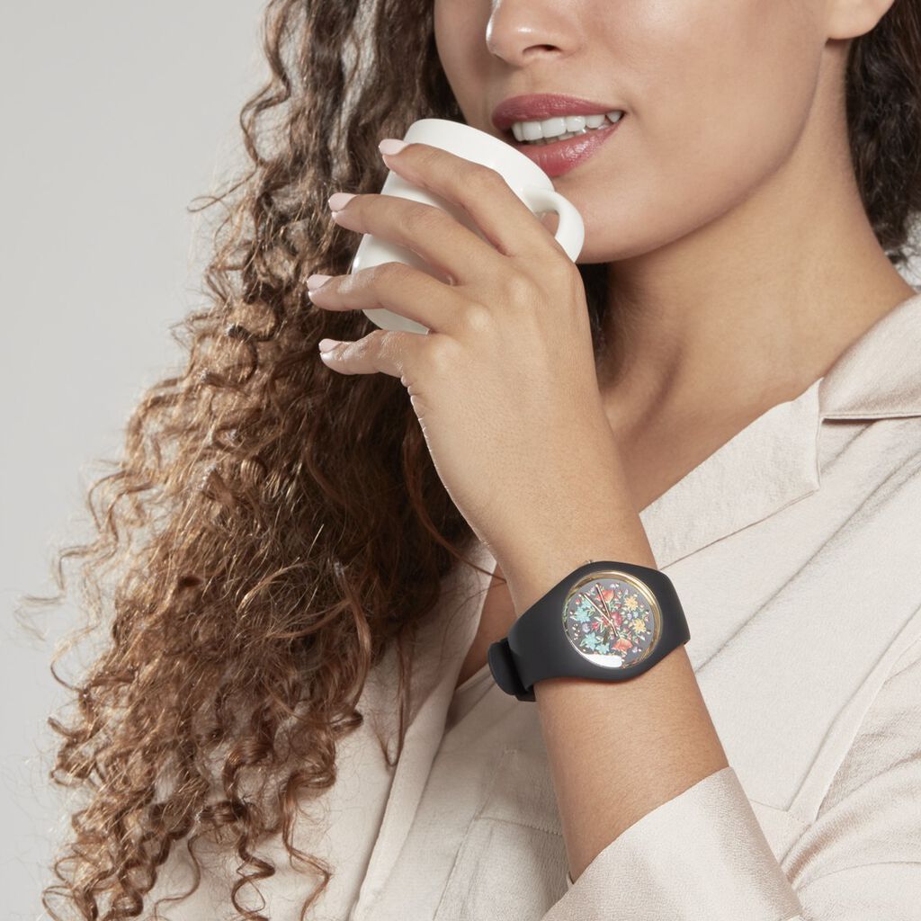 Montre Ice Watch Flower Noir