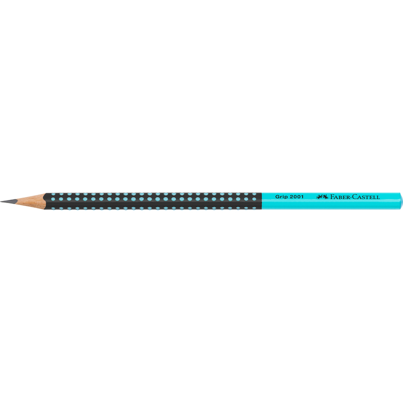 Faber-Castell Bleistift Grip 2001 Two Tone, HB, schwarz/türkis