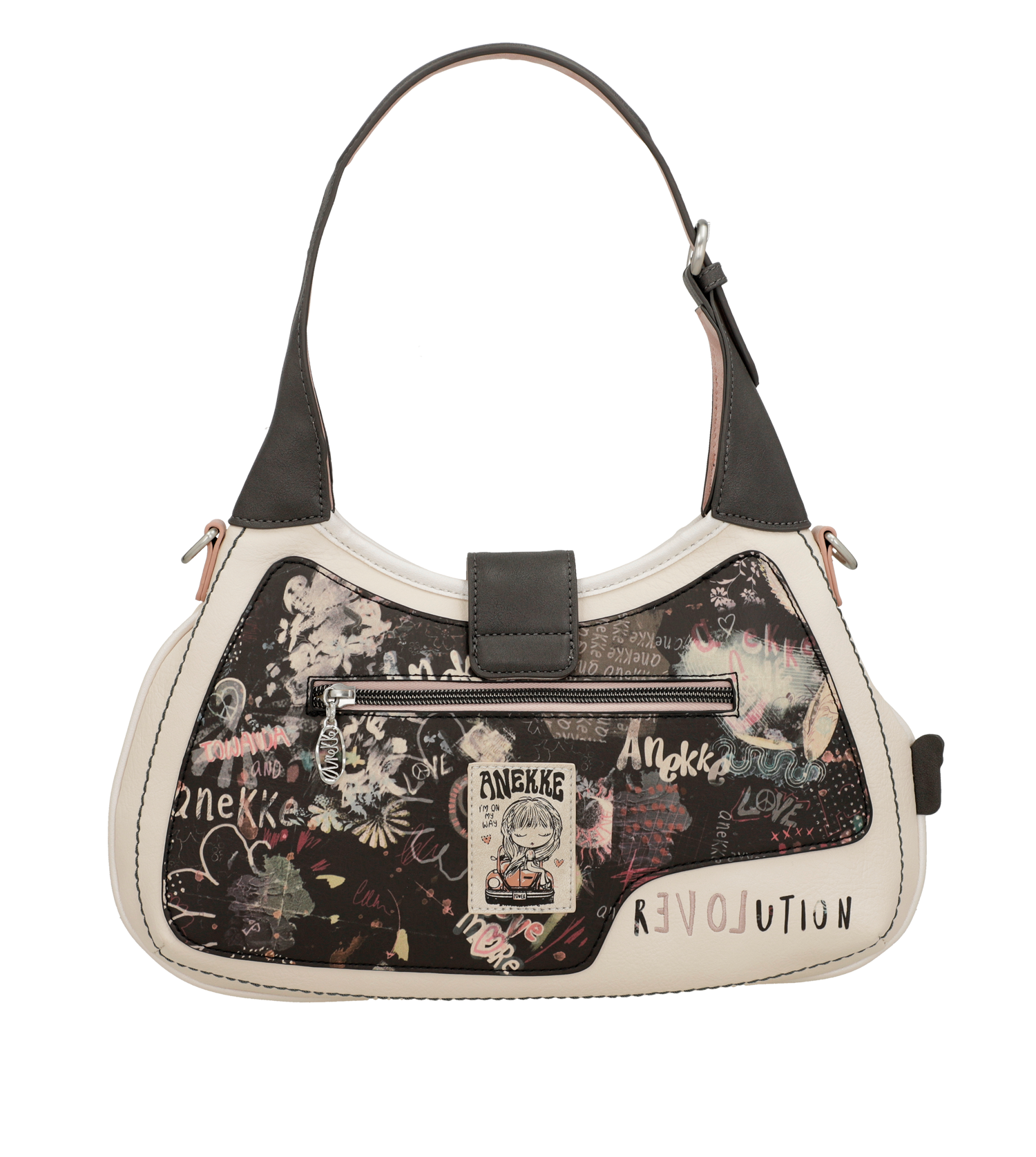 Anekke Tasche beige weiss/weiss kombi