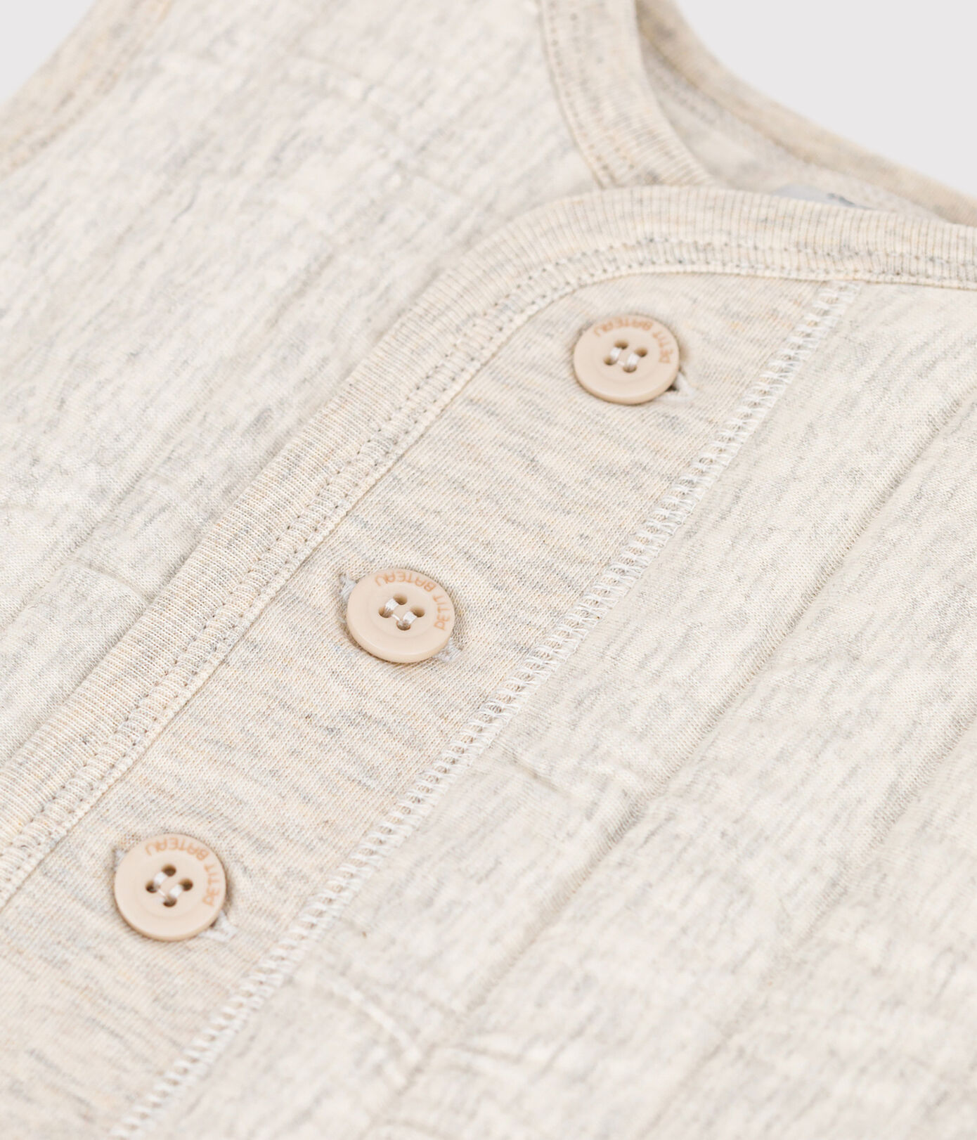 Veste bébé sans manche en tubique matelassé