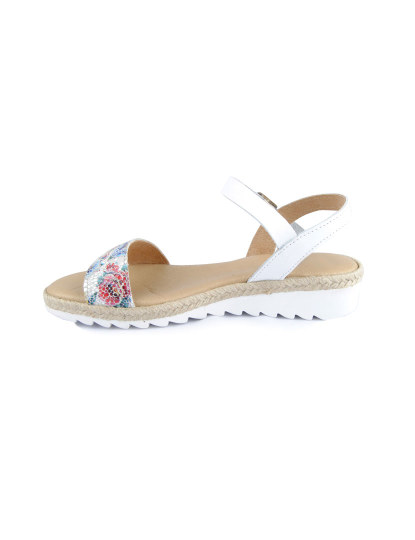 Leindia Basicgel White Sandals