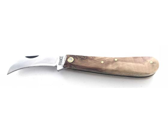 Serpette - Carbone - Manche Genévrier Couteau de poche par Coursolle