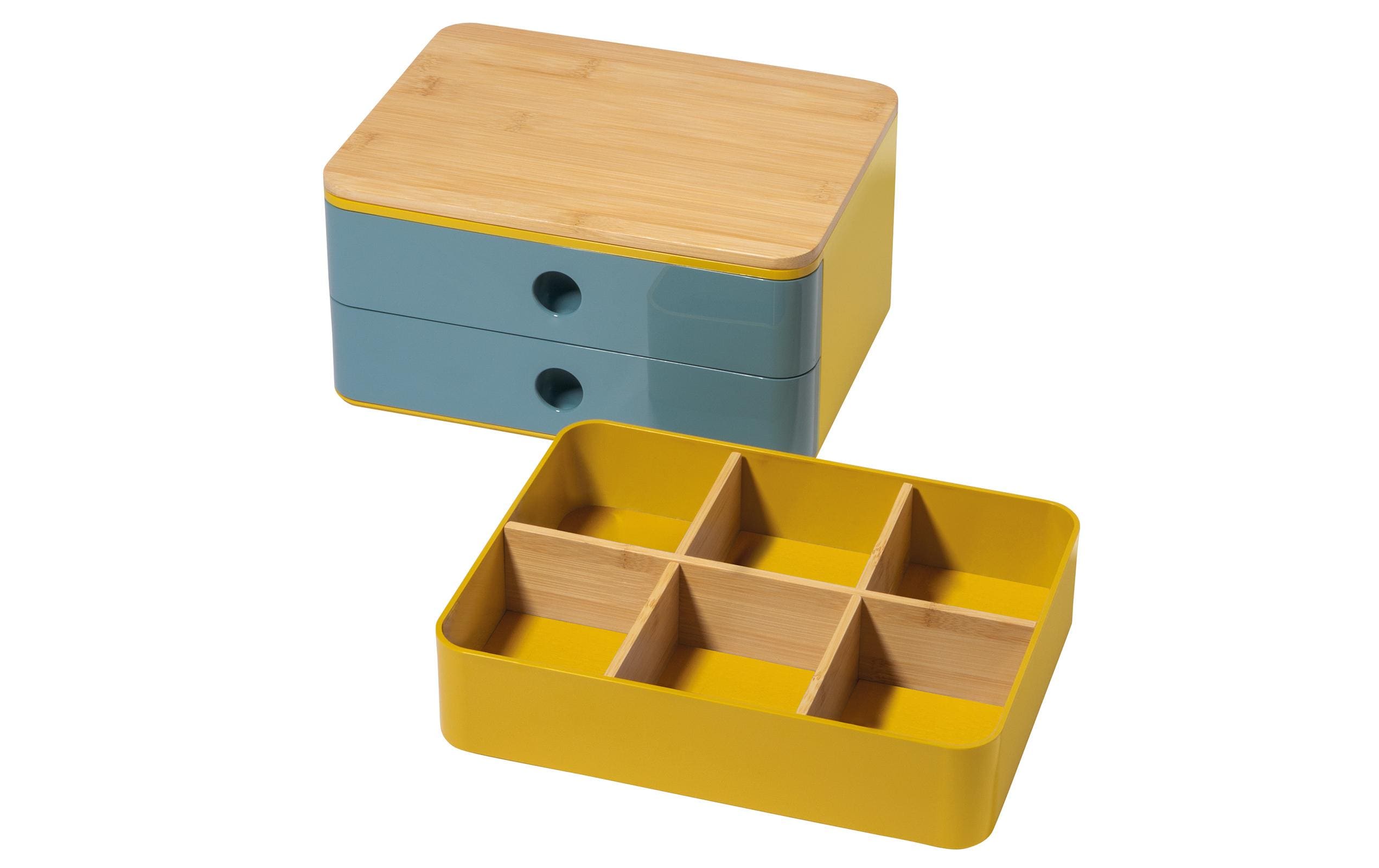 Schubladenbox Allison Smart-Box Plus 2 Schubladen, BlauSchubladenbox stapelbar mit 2 Schubladen