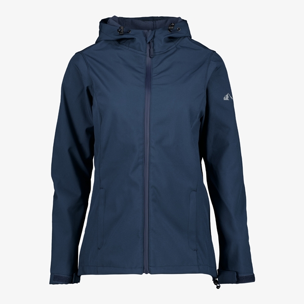 Mountain Peak dames softshell jas blauw