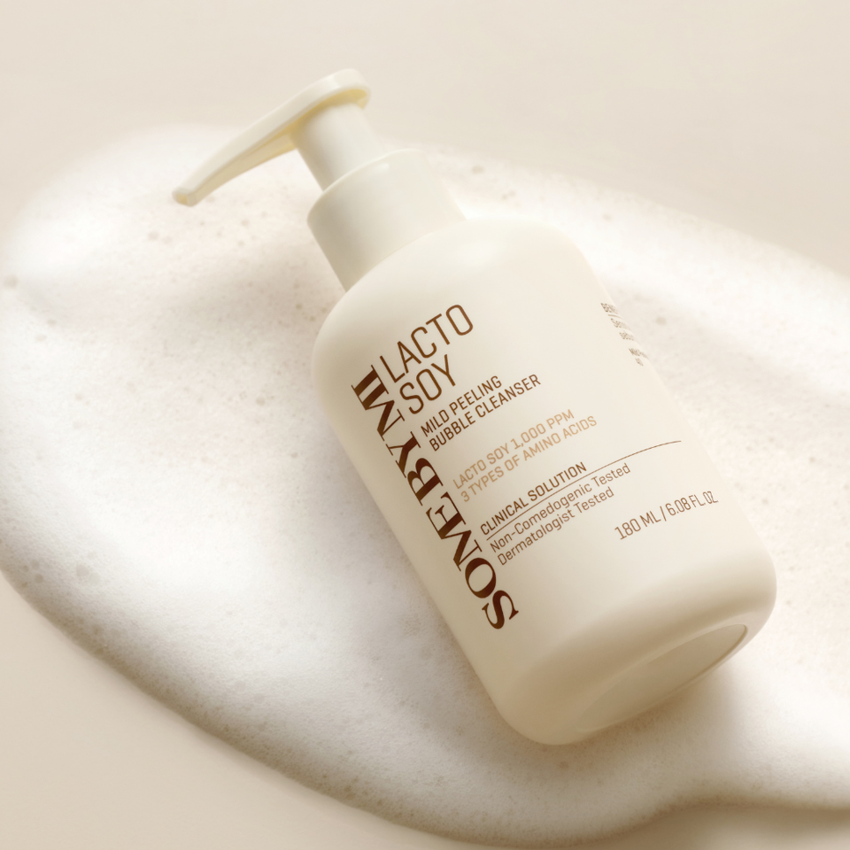 Some By Mi - Lactosoy Mild Bubble Peeling Cleanser 180 ml - Rens