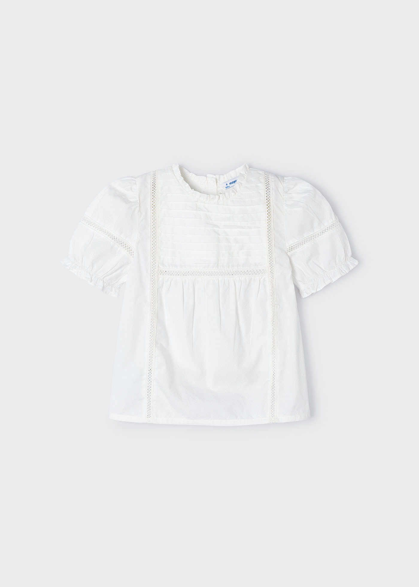 Blusa Better Cotton Popeline para meninas, cor cru