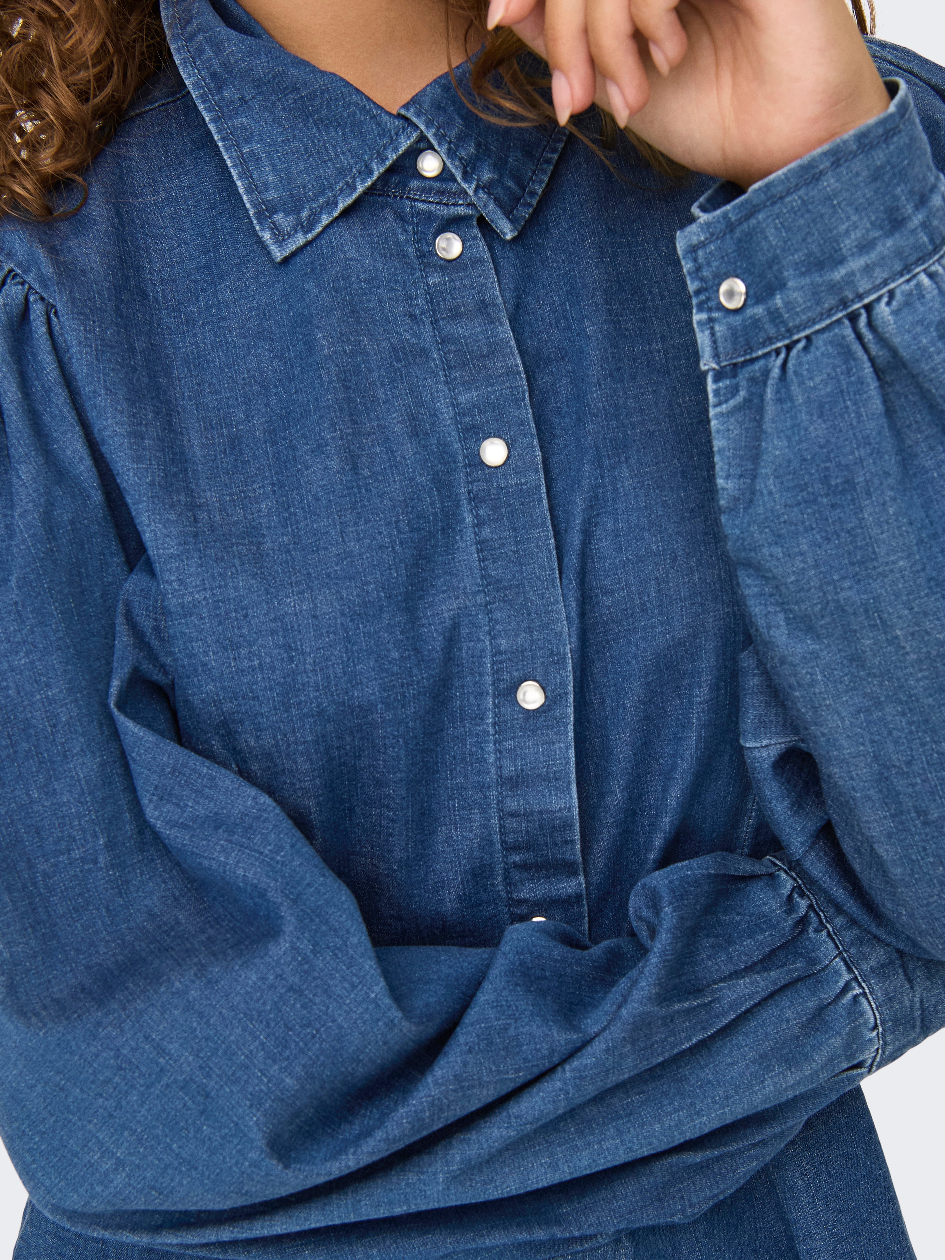 ONLROCCO Jeanshemd Medium Blue Denim