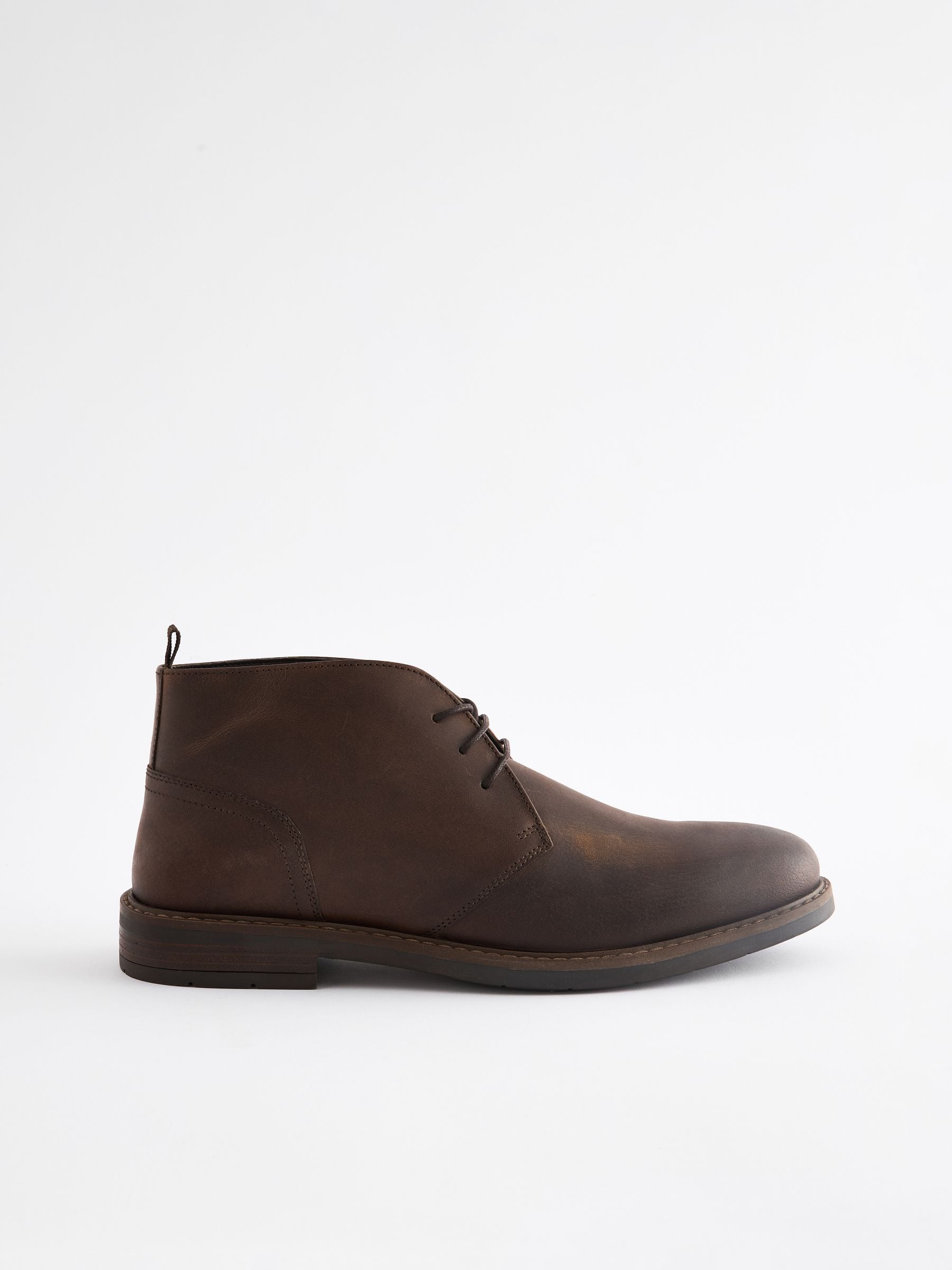 Bruin - Chukka-laarzen van gewaxt leer