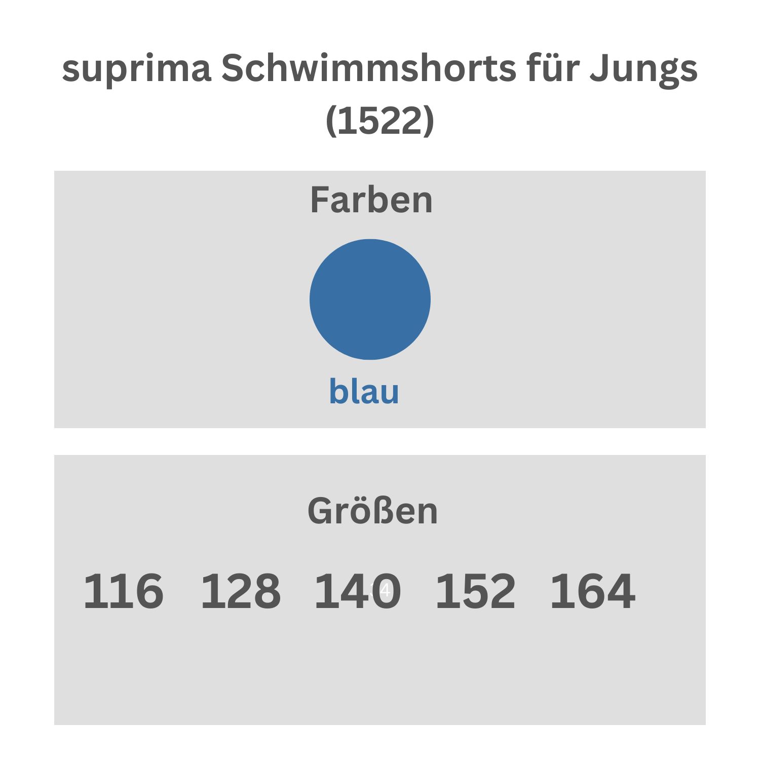 suprima 1522 Schwimmshorts für Jungs