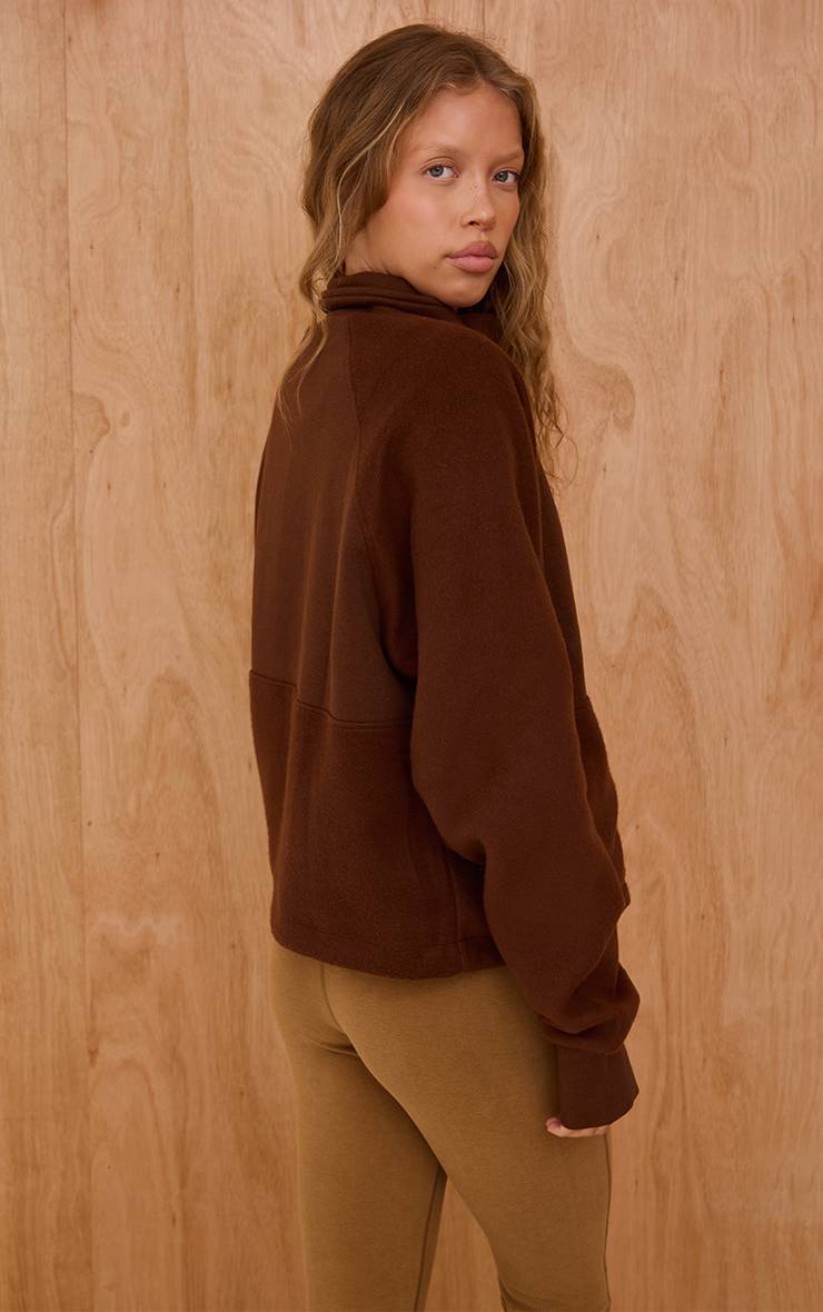 Marron Polaire Zippée Intégrale