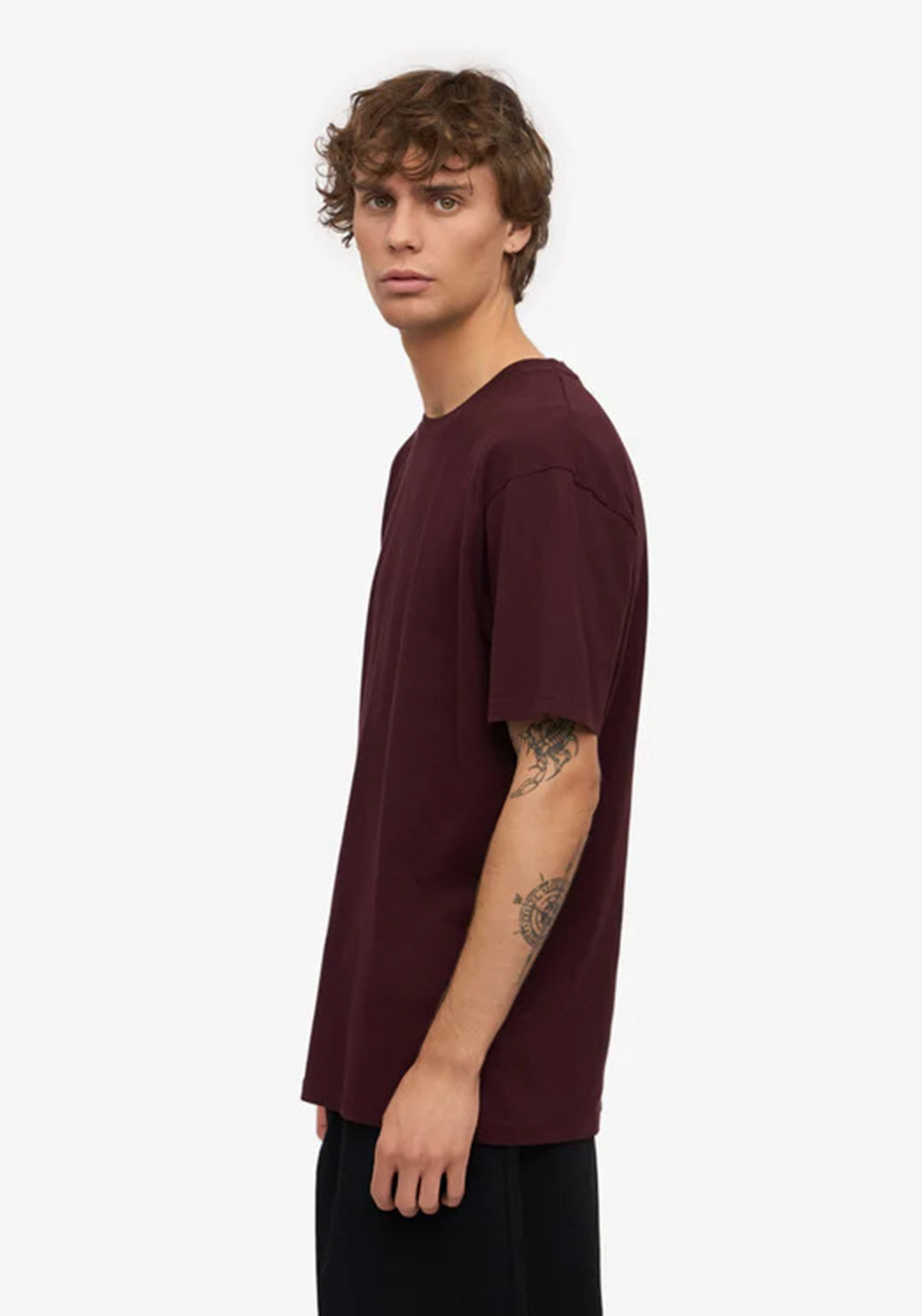 Colorful Standard Herren-T-Shirt Oxblood Red