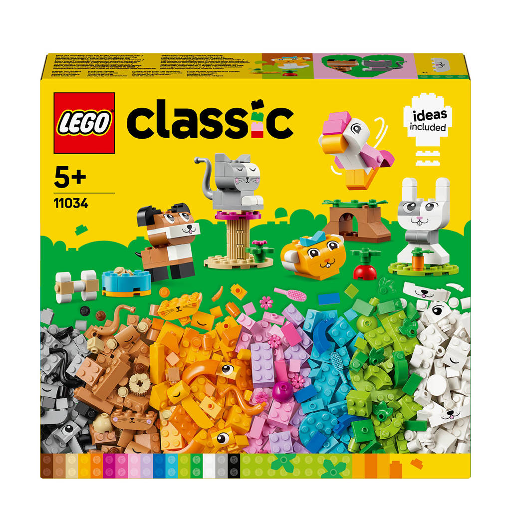 Een leuke set met veel mogelijkhedenCreatieve huisdieren Dieren Speelgoed met Bouwstenen 11034