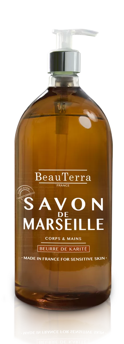 BeauTerra Marseille Liquid Soap Shea Butter - 300 ml.
