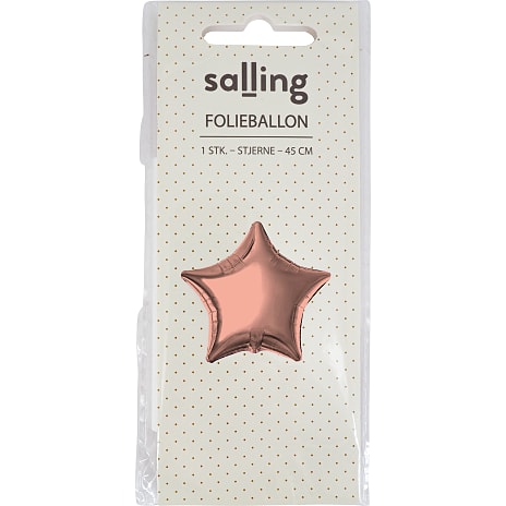 Salling folieballon stjerne Ø: 45 cm - rosegold
