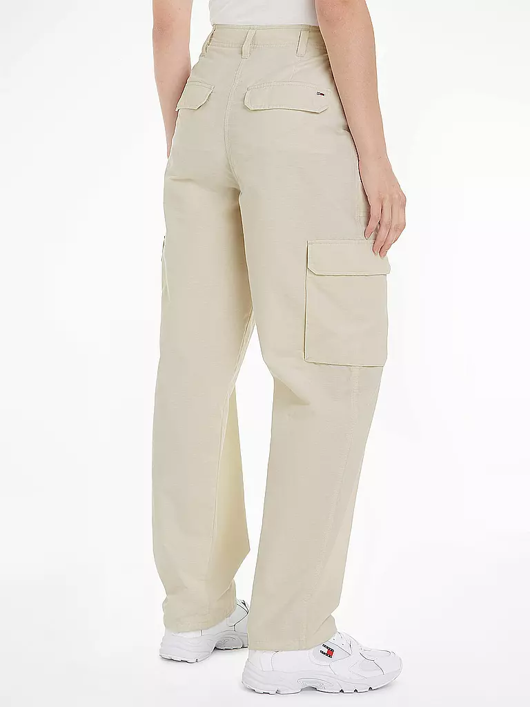 TOMMY JEANS Cargohose  creme