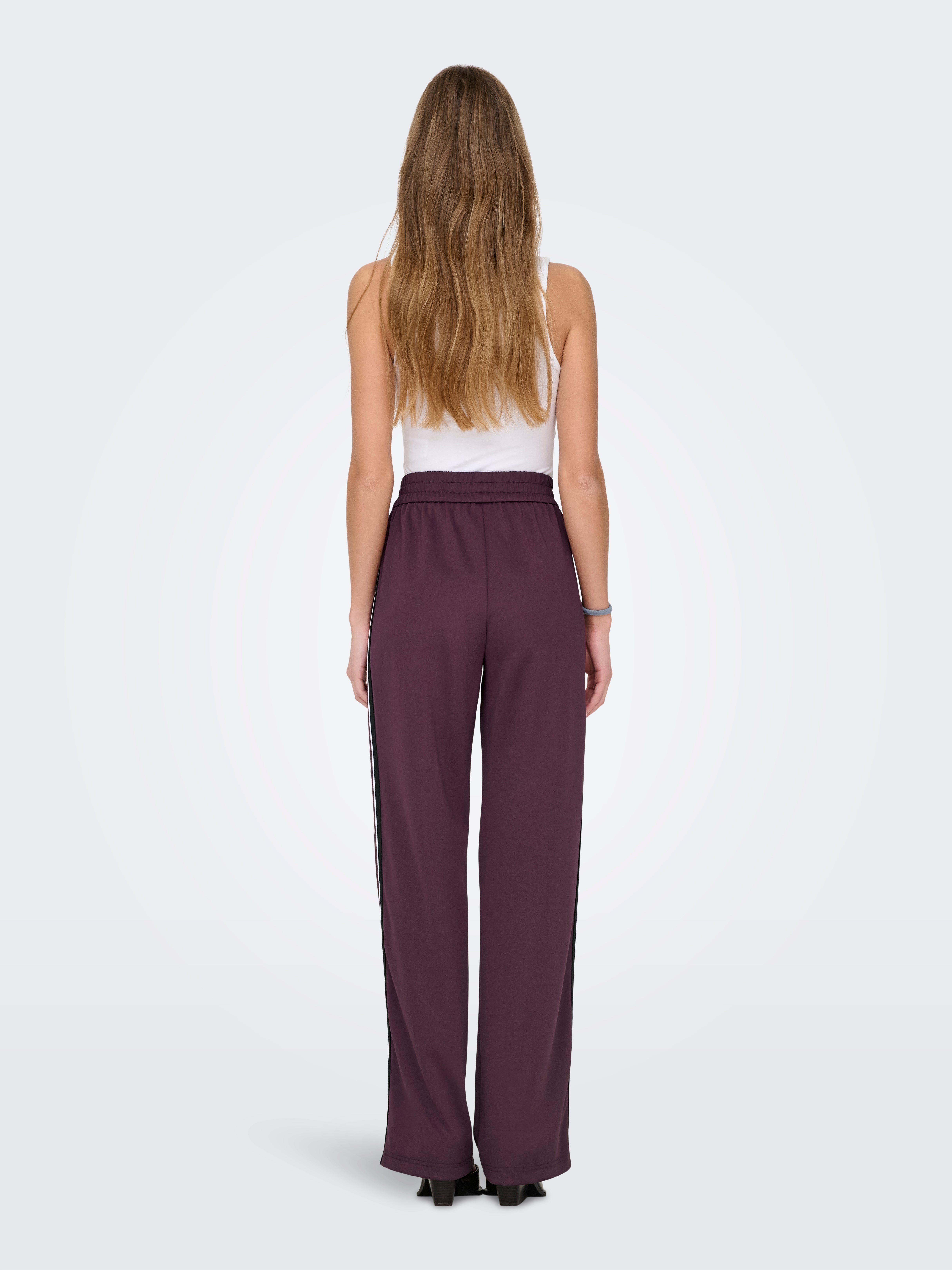 ONLWARM Weiter Beinschnitt Hose Vineyard Wine
